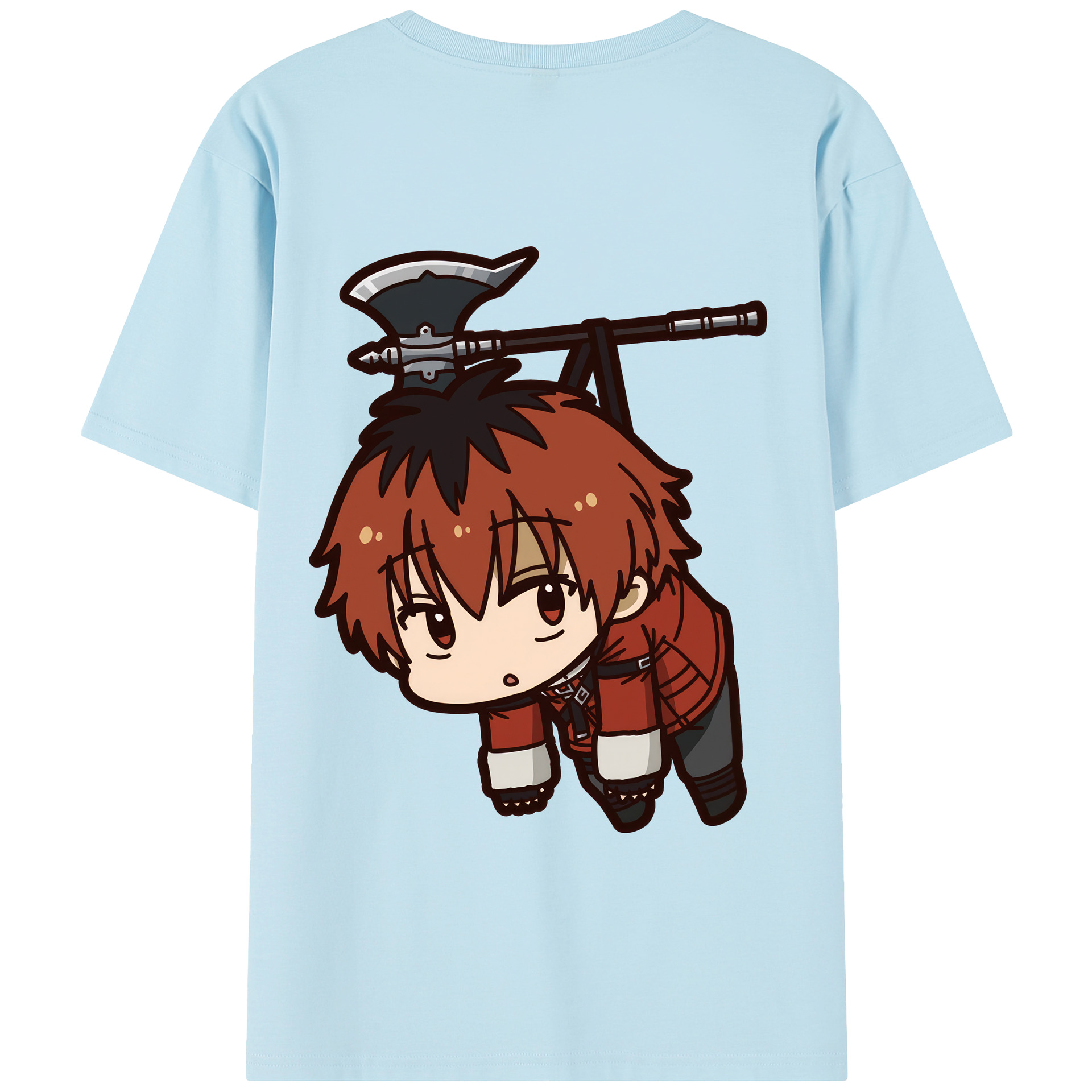 （画像用） 葬送のフリーレン Frieren 綿100％半袖Tシャツ（背面プリント）